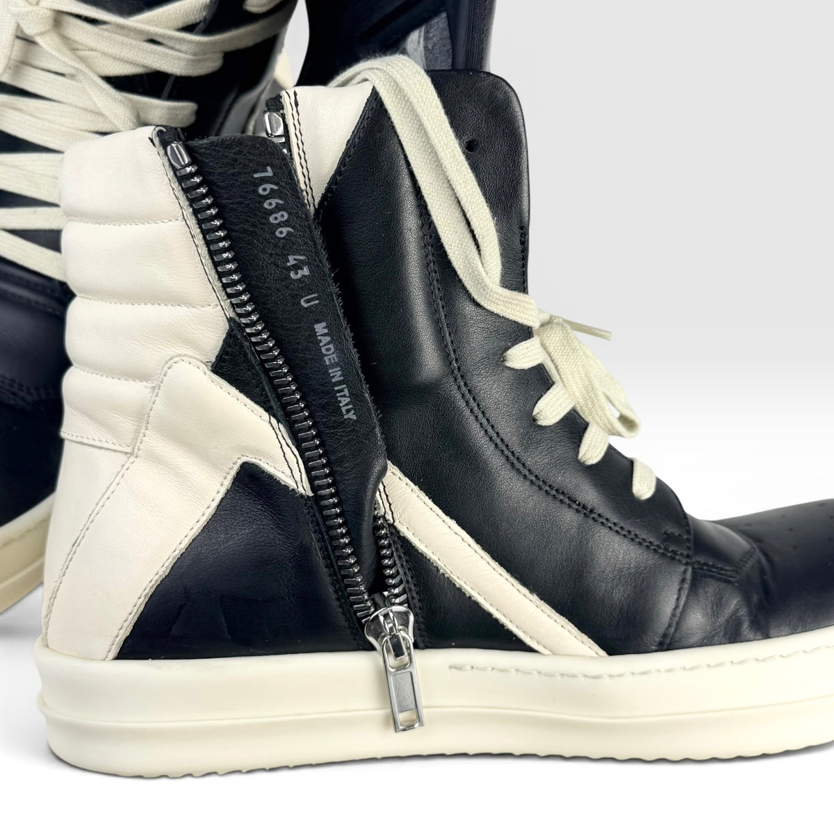 Rick Owens Geobasket Black/Milk
