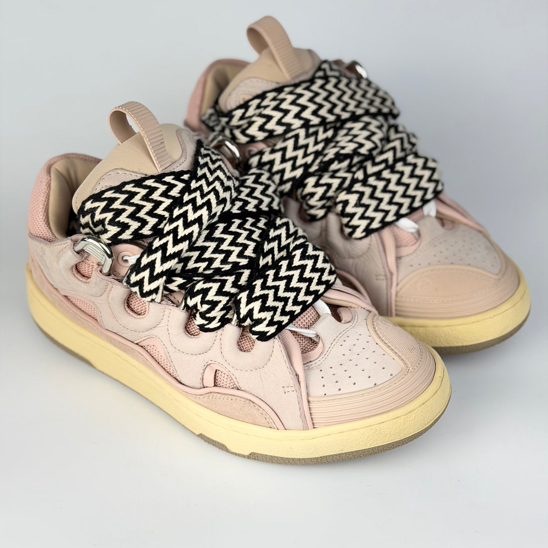 Lanvin Curb Pink Sneakers