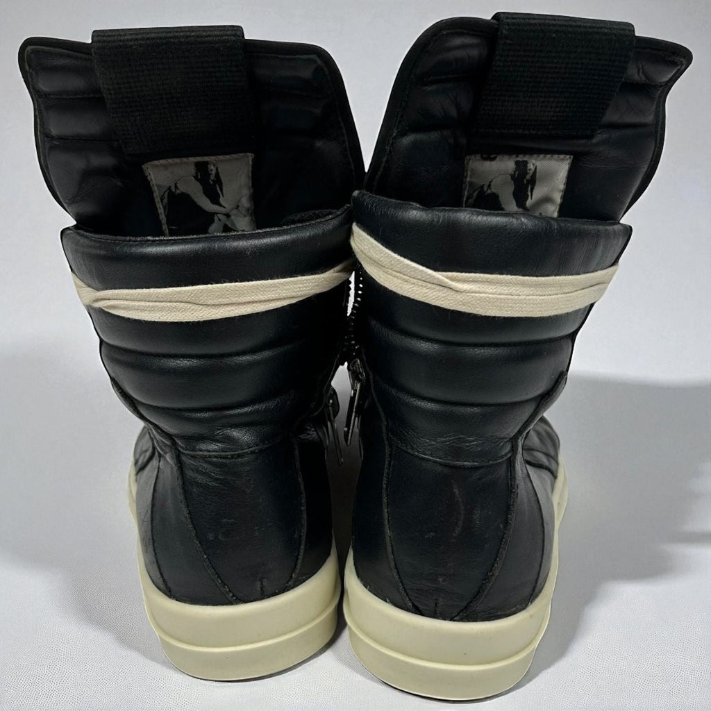 Rick Owens Geobasket Black Leather