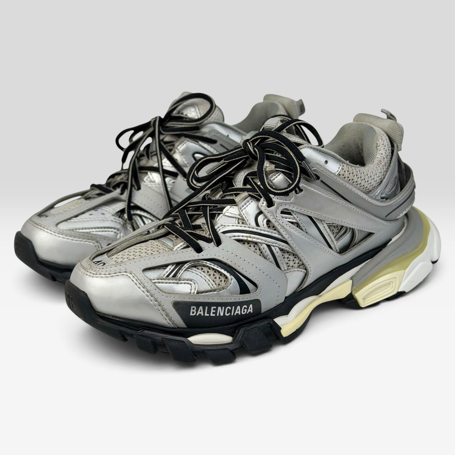 Balenciaga Track Metallic Silver