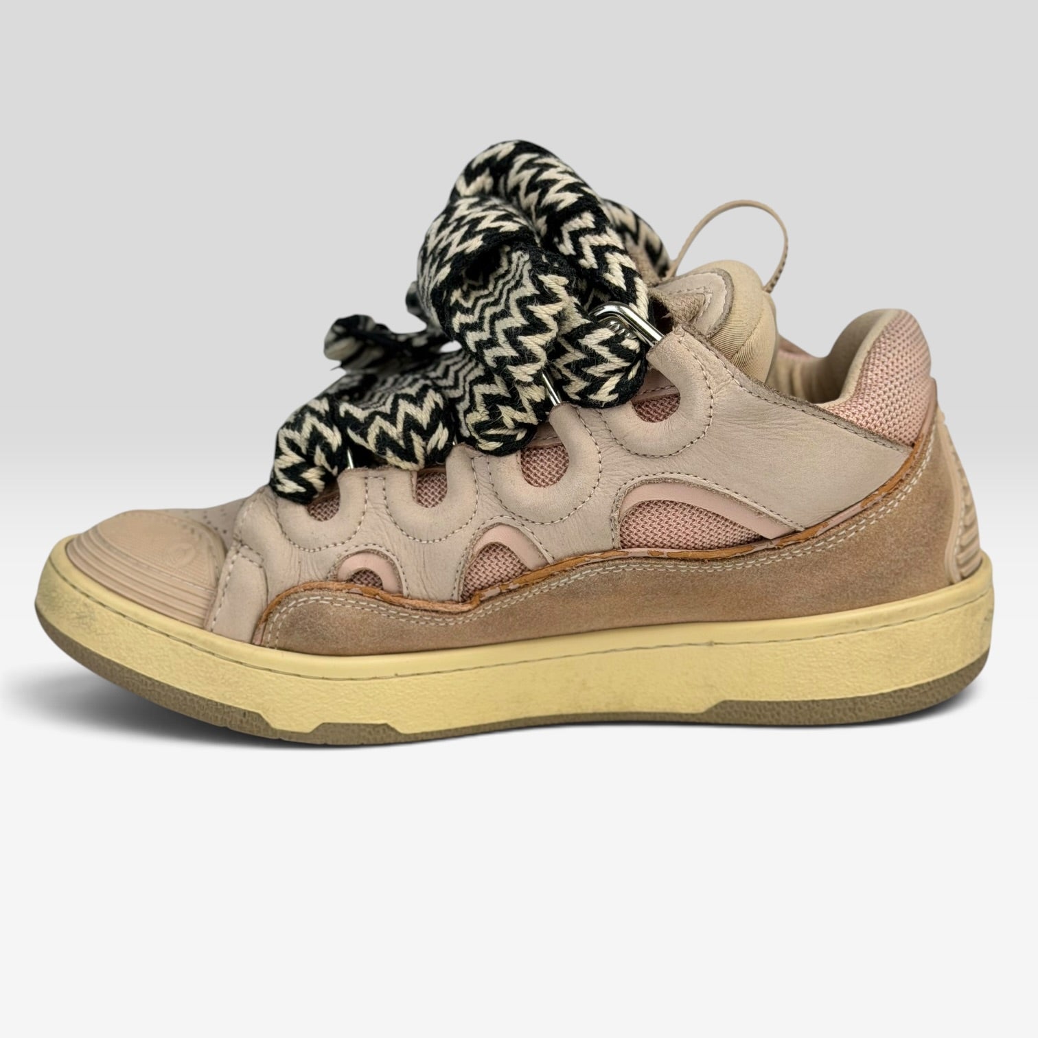 Lanvin Curb Pink Sneakers