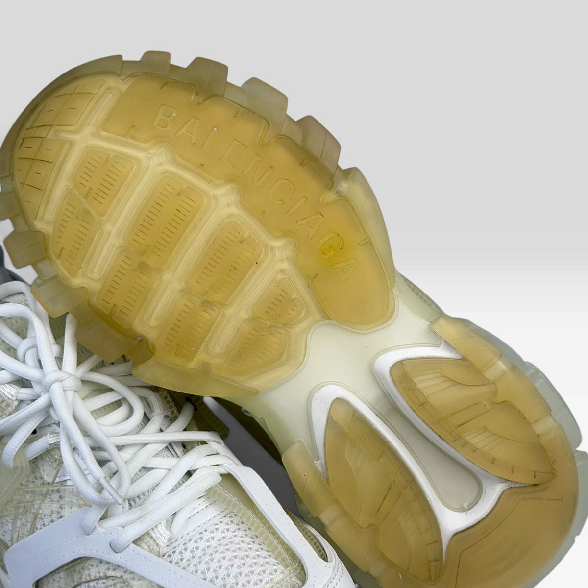 Balenciaga Track Clear Sole White