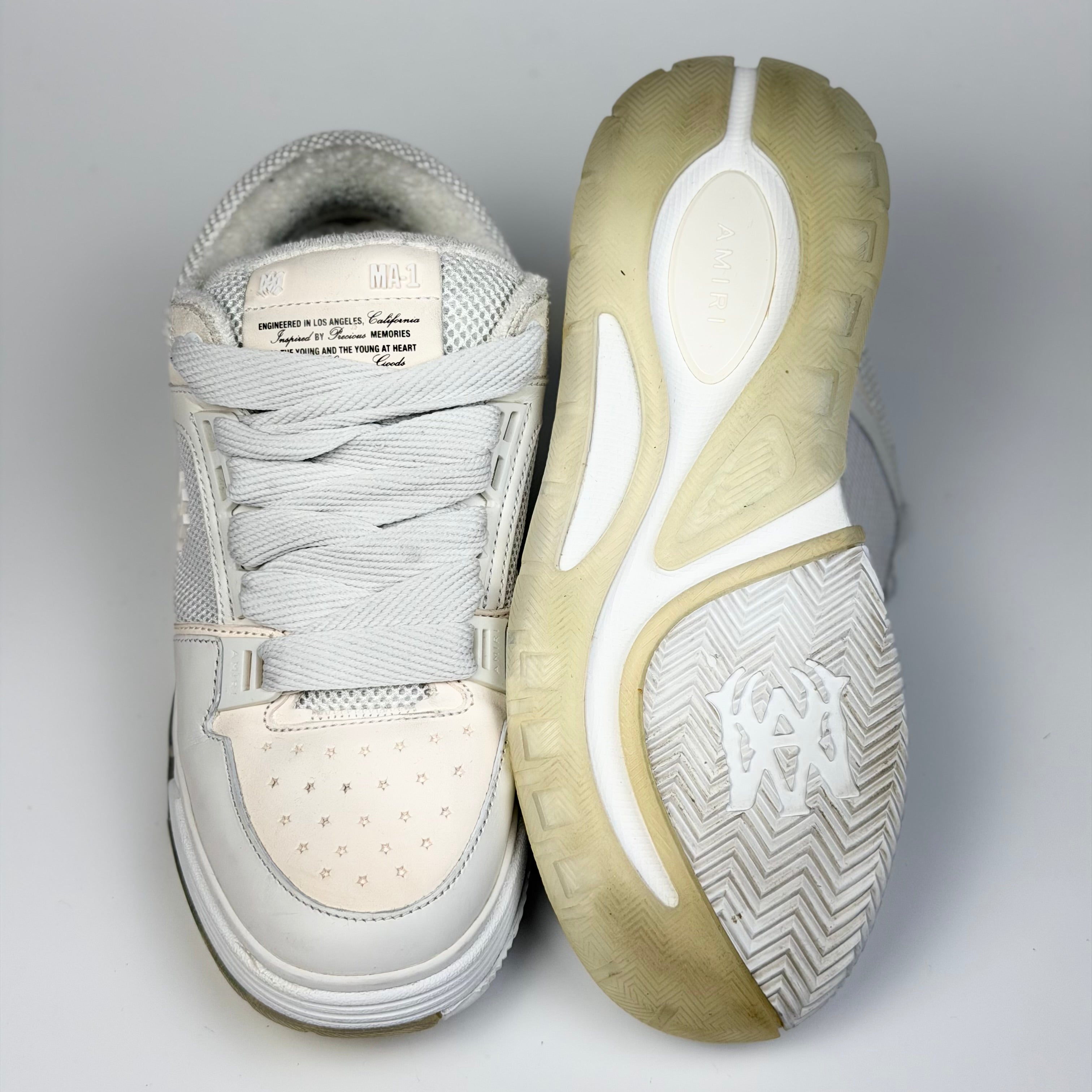 Amiri MA-1 Alabaster White Sneakers