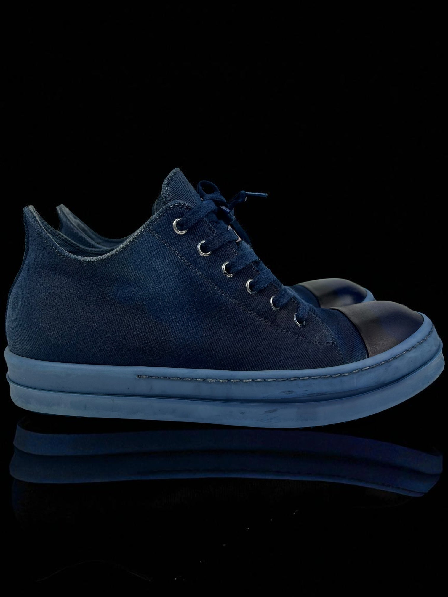 Rick Owens Ramones Low Indigo Dye
