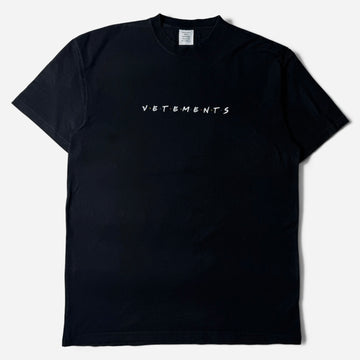 Vetements "Friends" Logo T-Shirt Black