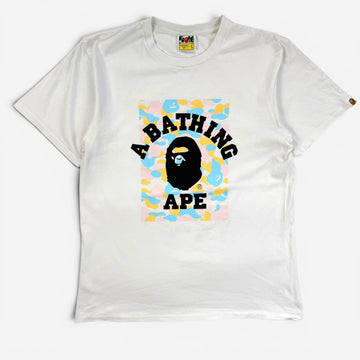 Bape Pastel Camo College Logo T-shirt