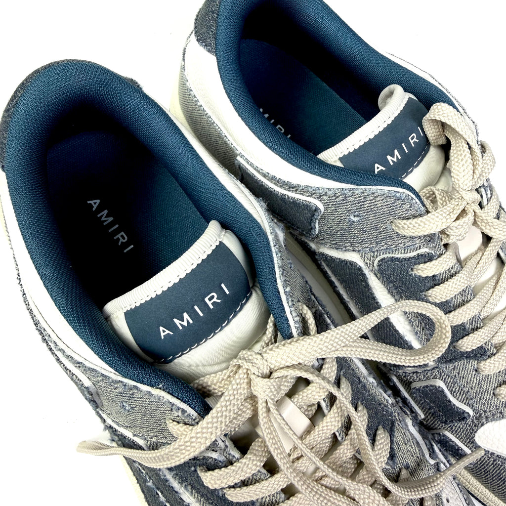 Amiri Skel-Top Denim Sneakers