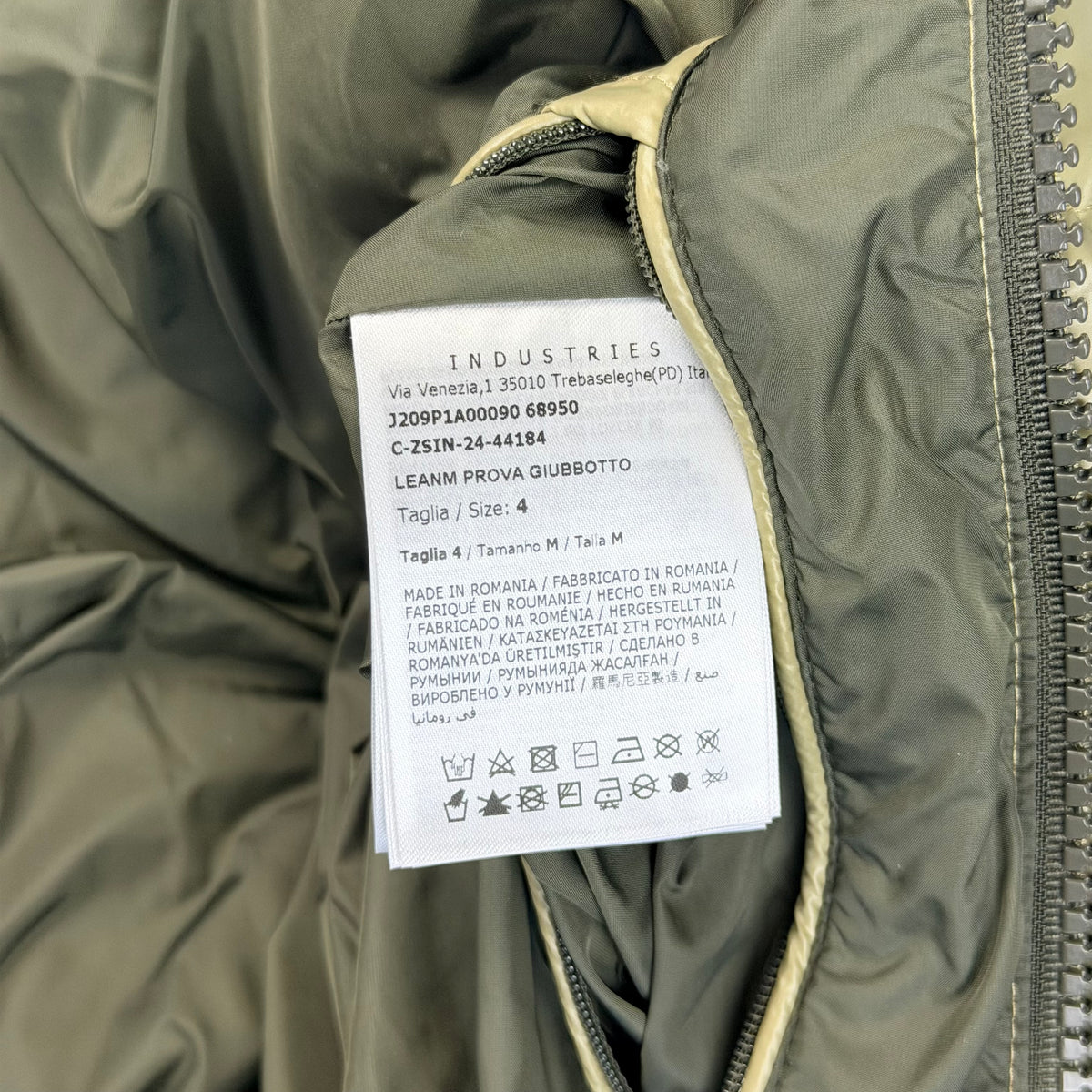 Moncler Lean M Down Jacket Olive Green