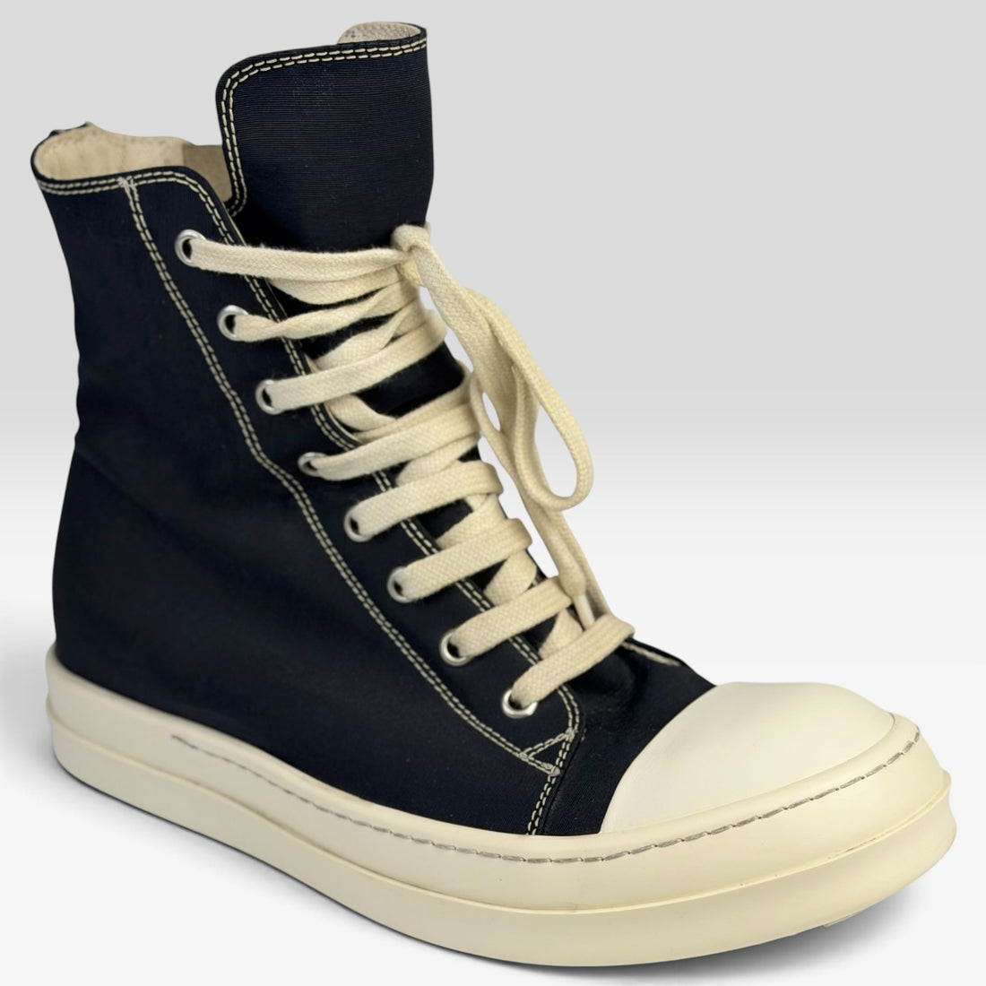 Rick Owens DRKSHDW Ramones High Double Thread Black/Milk
