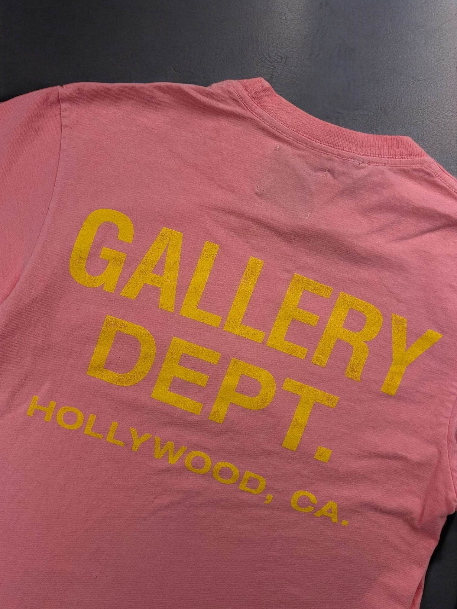 Gallery Dept Souvenir Logo T-shirt Pink - V STEALS