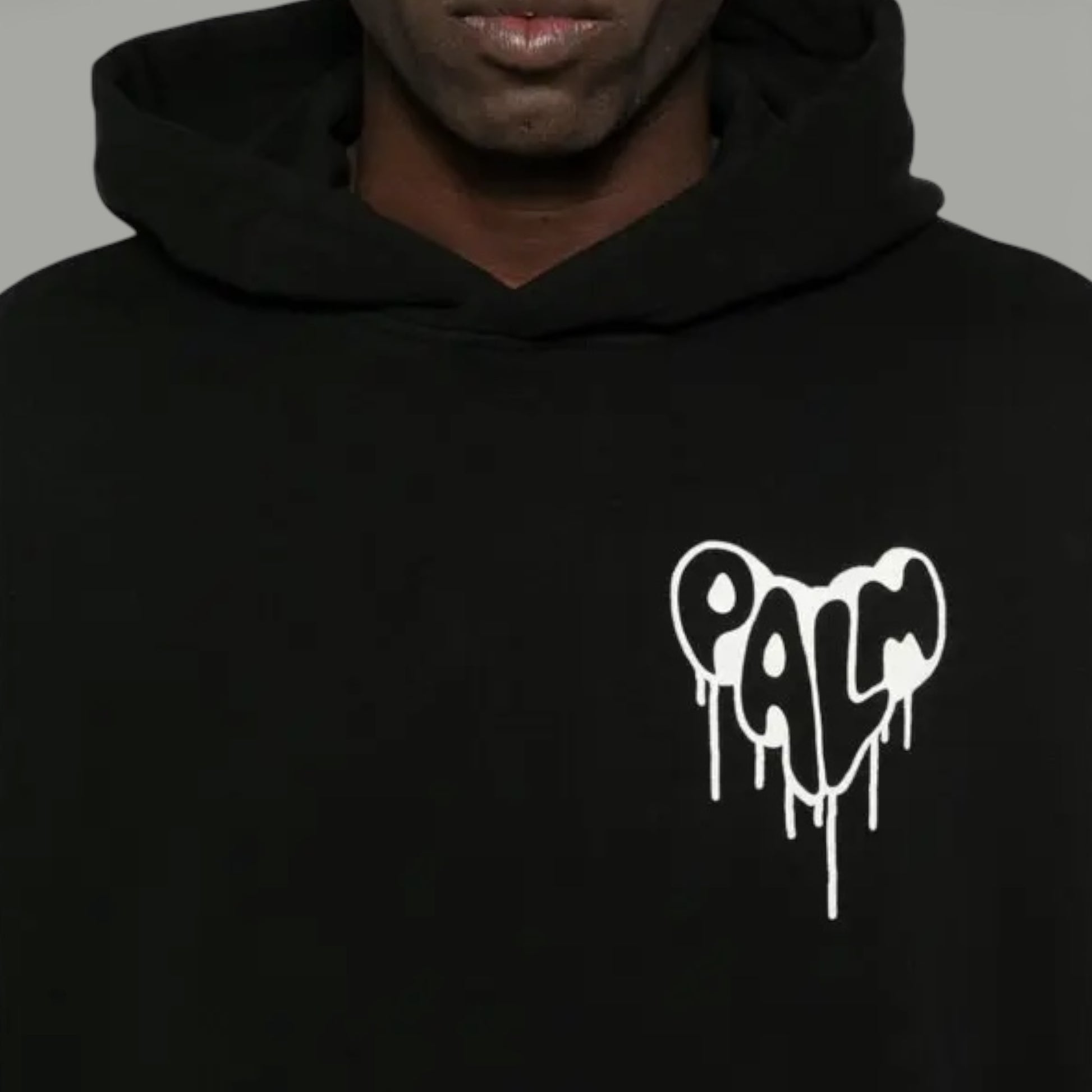 Palm Angels hoodie – detaliu logo | VSTEALS