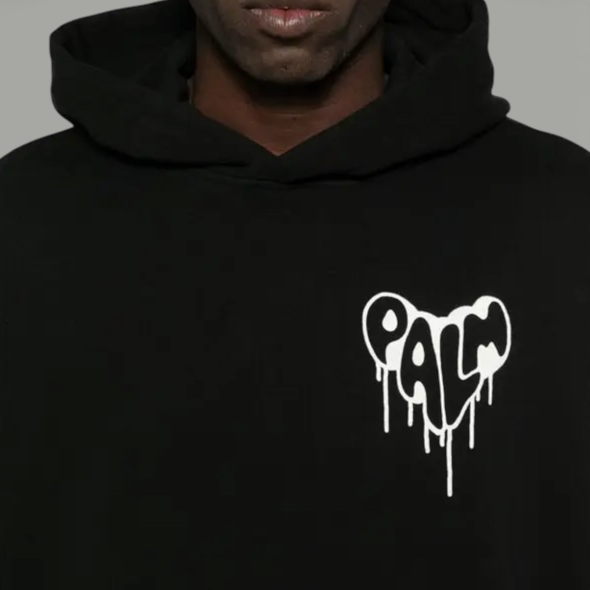 Palm Angels hoodie – detaliu logo | VSTEALS