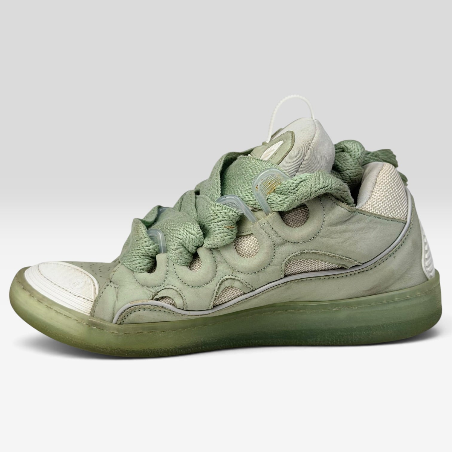 Lanvin Curb Turquoise Sneakers