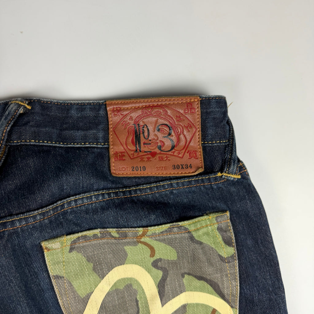 Evisu Camo Seagull Jeans