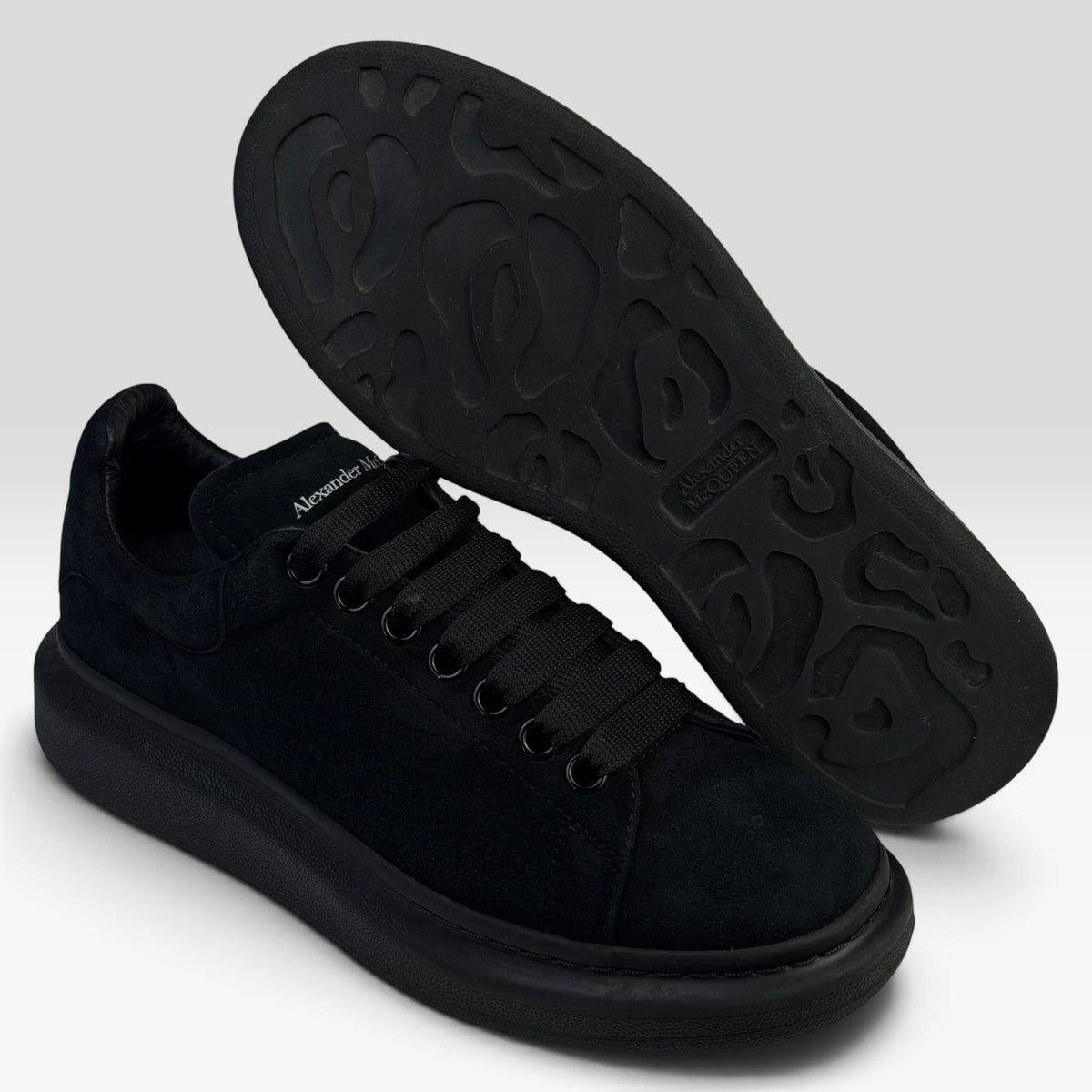 Alexander McQueen Oversized Sneaker Black Suede