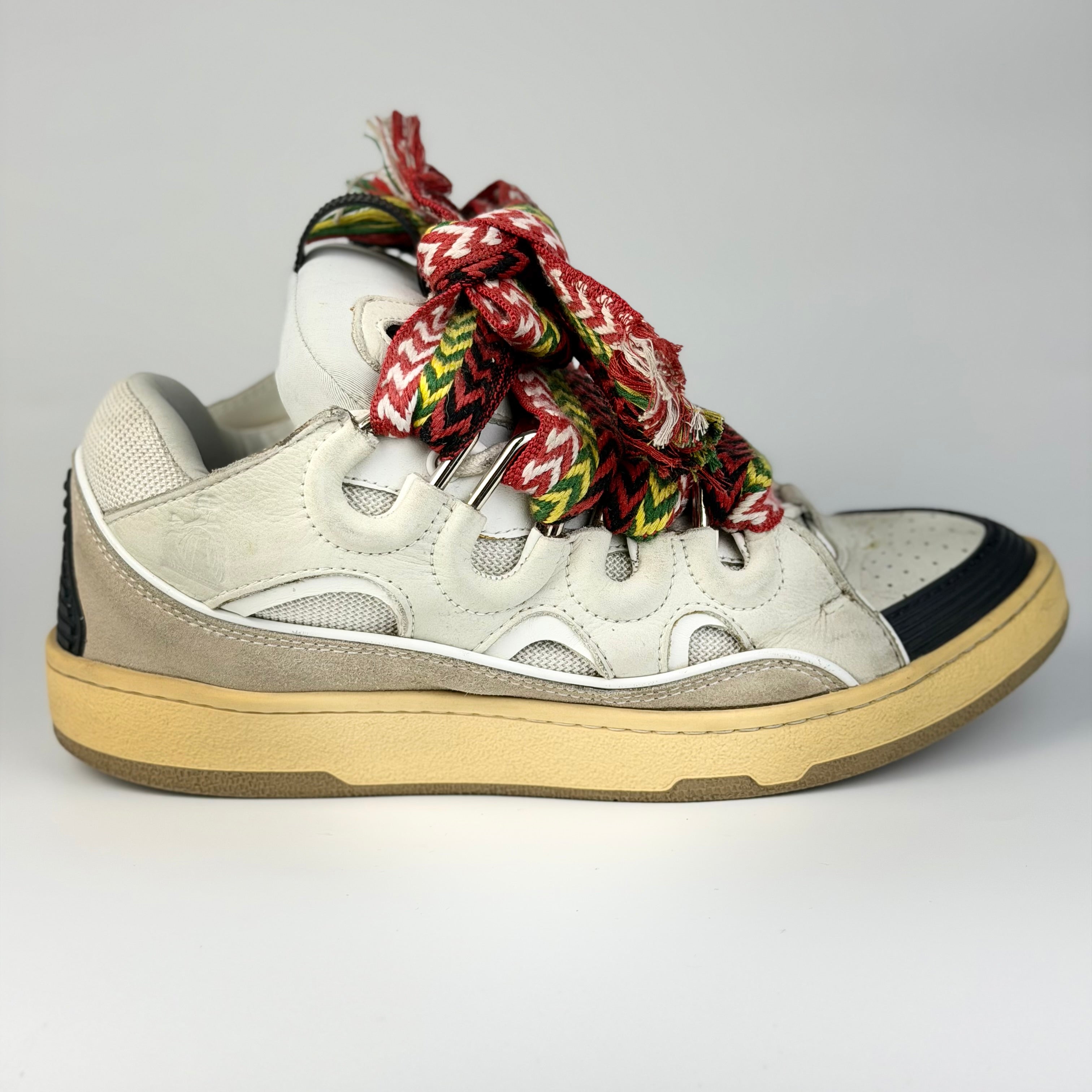 Lanvin Curb White Sneakers