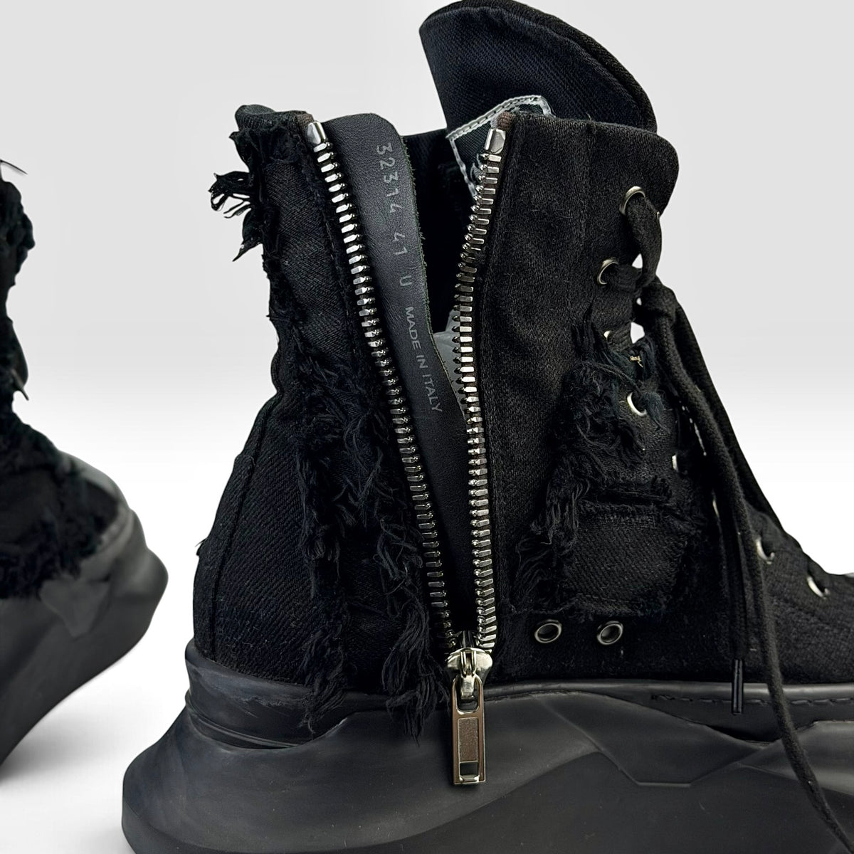 Rick Owens DRKSHDW Destroyed Abstract Black