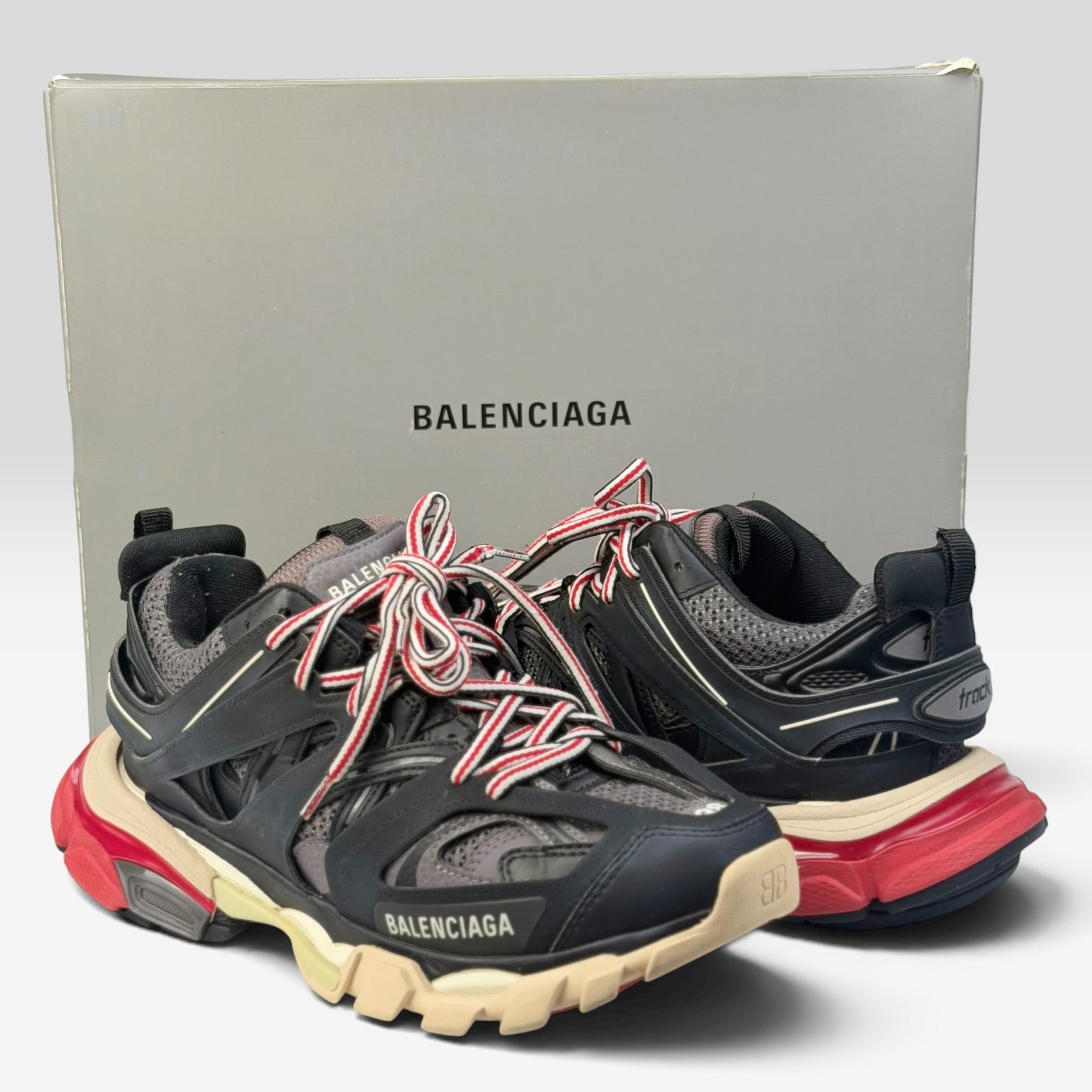 Balenciaga Track Bred Black/Red Sneakers
