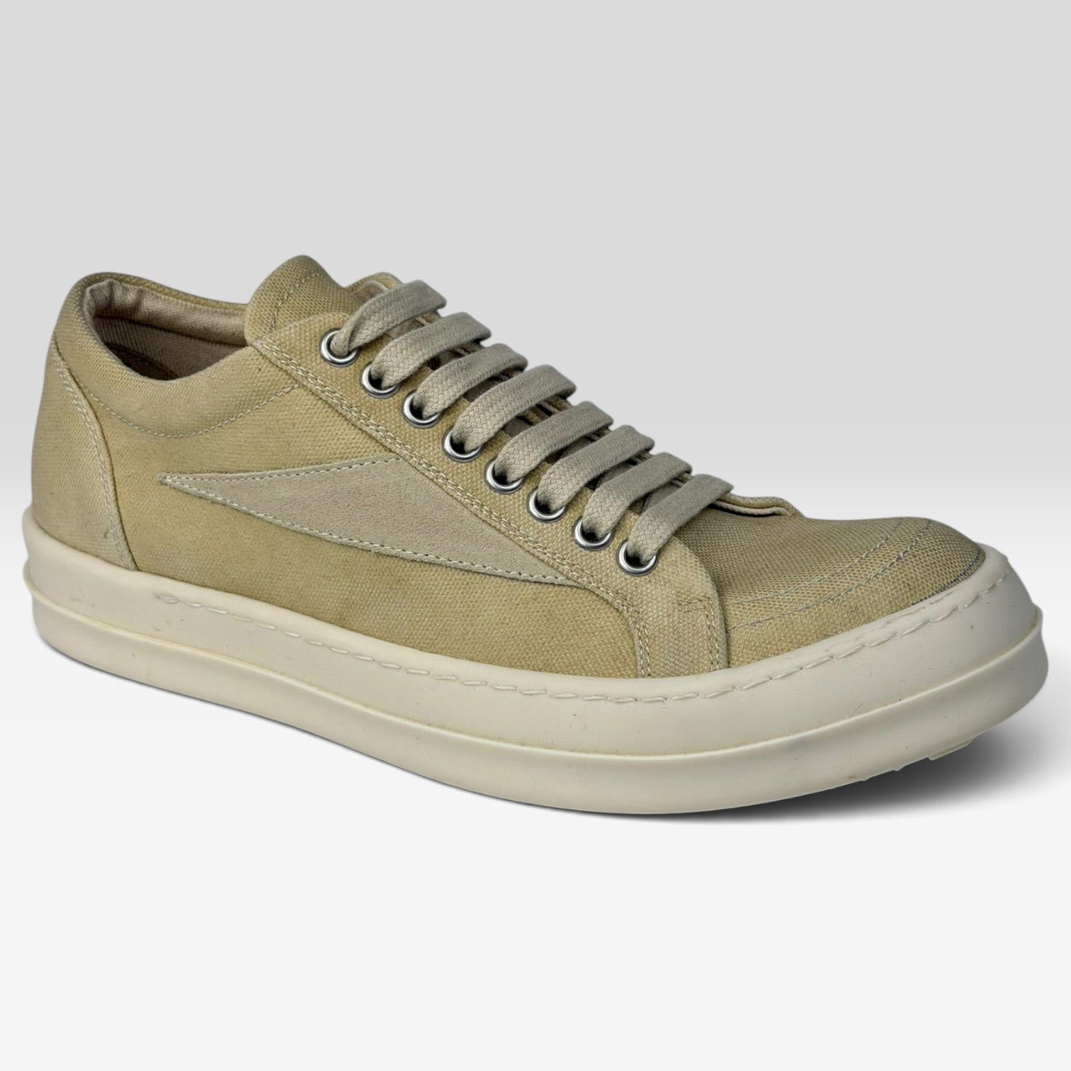 Rick Owens Vintage Sneaks Denim Beige/Milk
