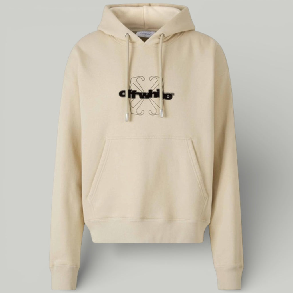 Off-White Flocked-Logo Hoodie