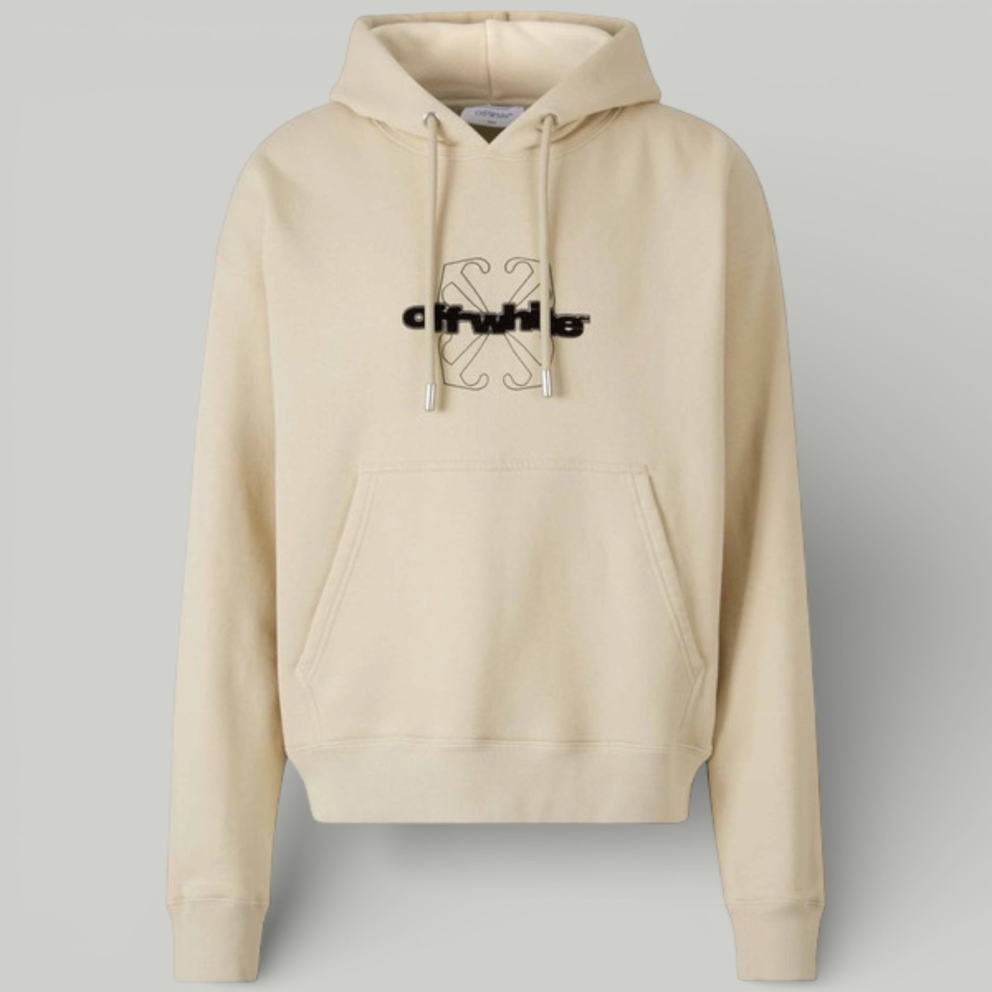 Off-White Flocked-Logo Hoodie