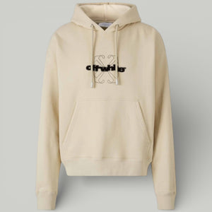 Off-White Flocked-Logo Hoodie
