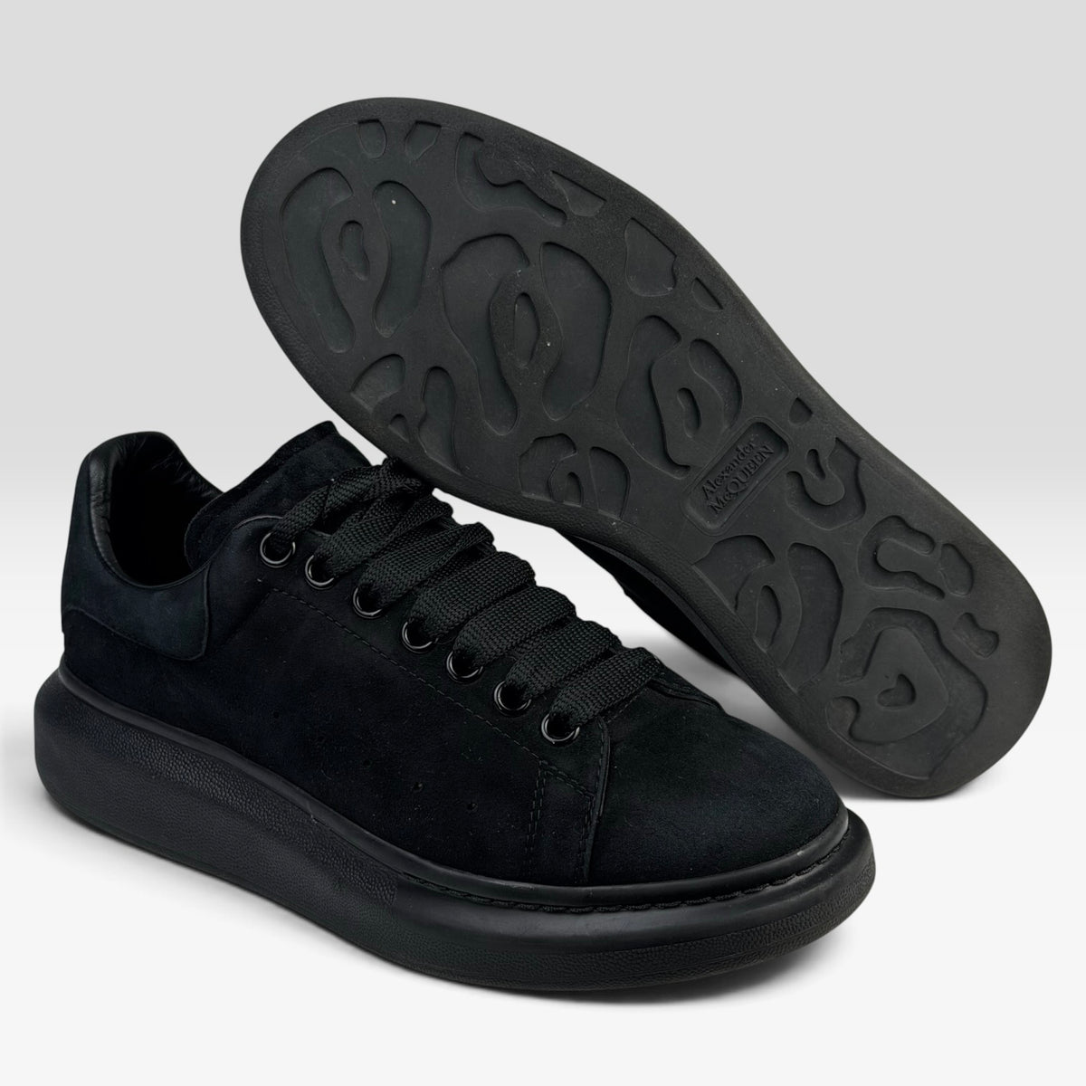 Alexander McQueen Oversized Sneaker Black Suede