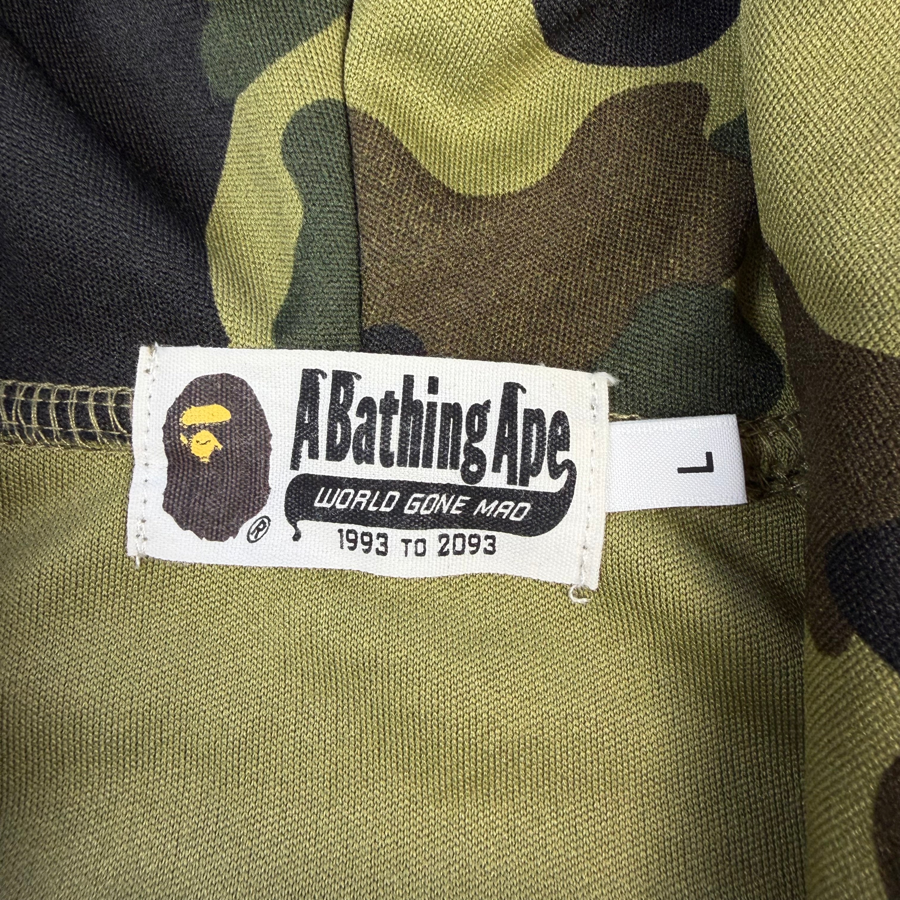 BAPE 1st Camo WGM Full Zip Hoodie Green