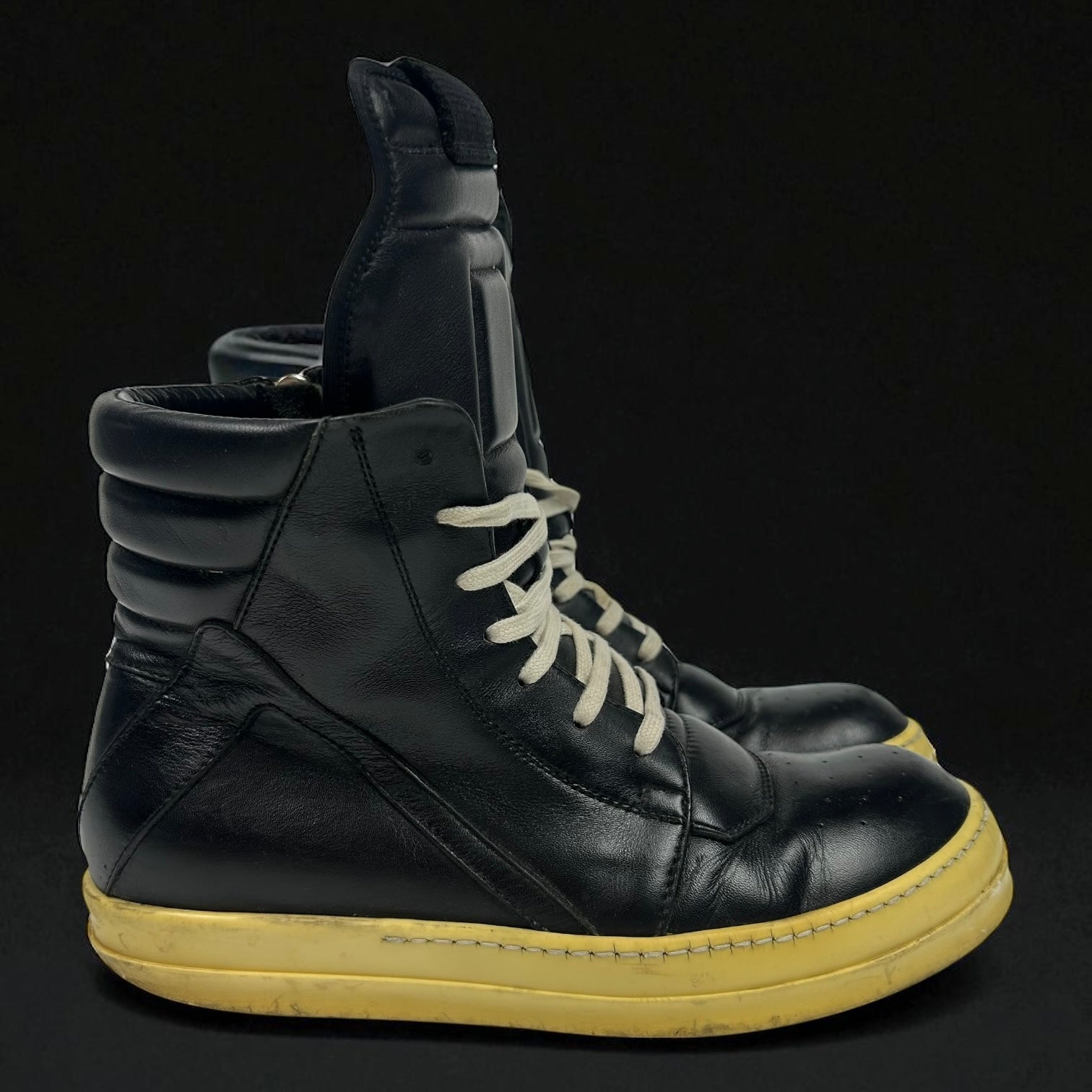 Rick Owens Geobasket Black Milk