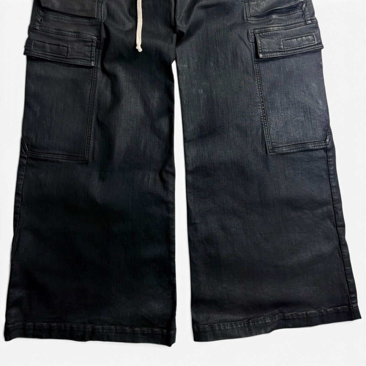 Rick Owens DRKSHDW Double Cargo Jumbo Belas Black Wax