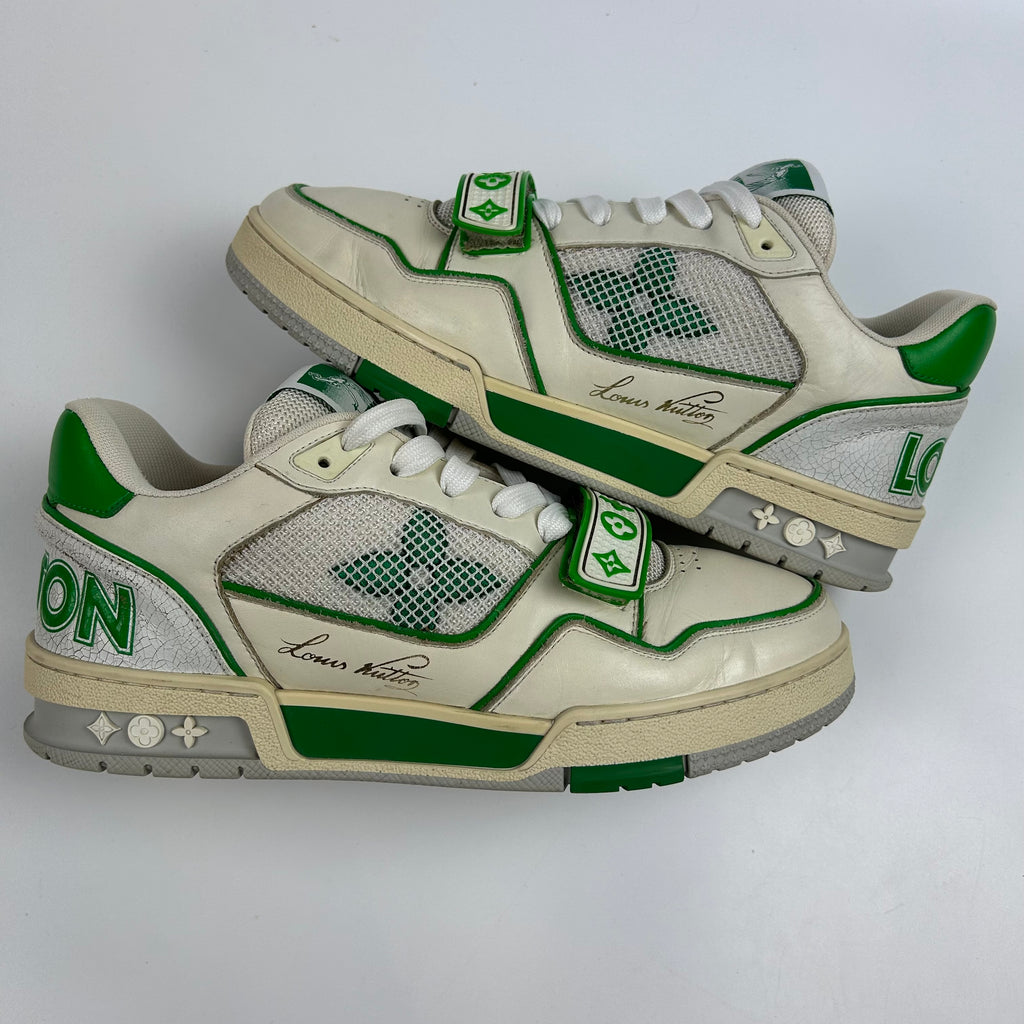 Louis Vuitton LV Trainer Green Mesh