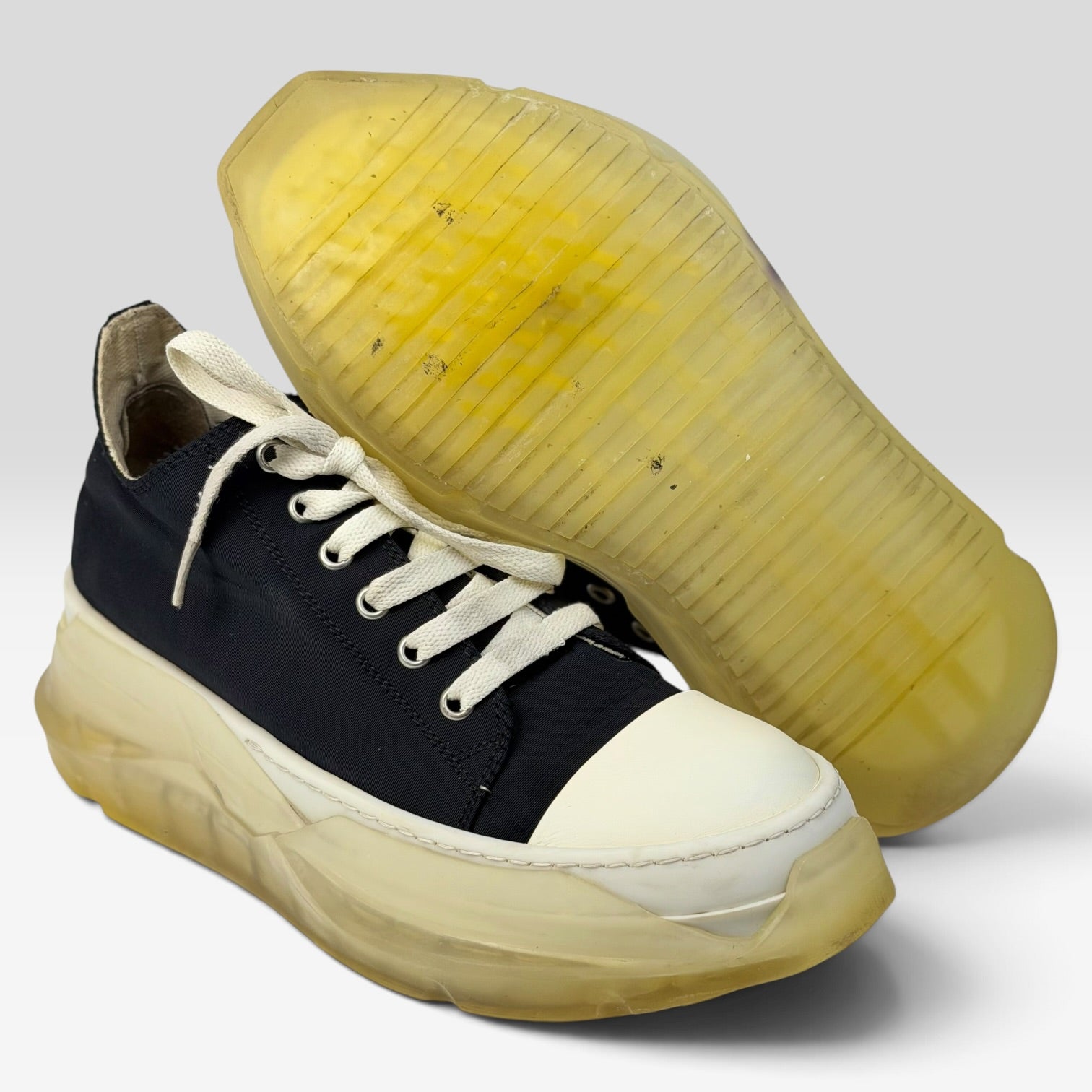 Rick Owens DRKSHDW Abstract Clear Sole Low Black