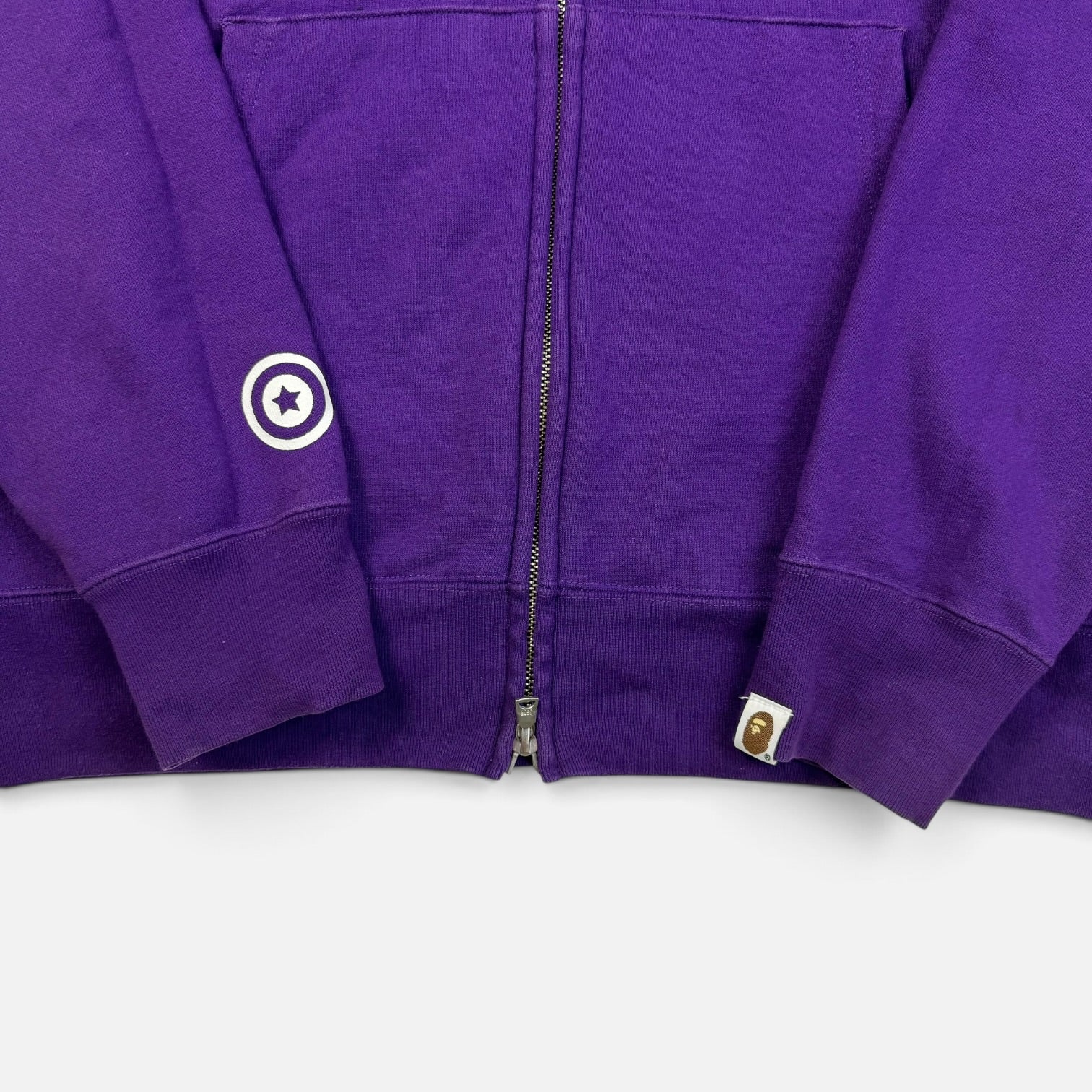 BAPE Shark Full Zip Hoodie Purple Camo | Hanorac BAPE