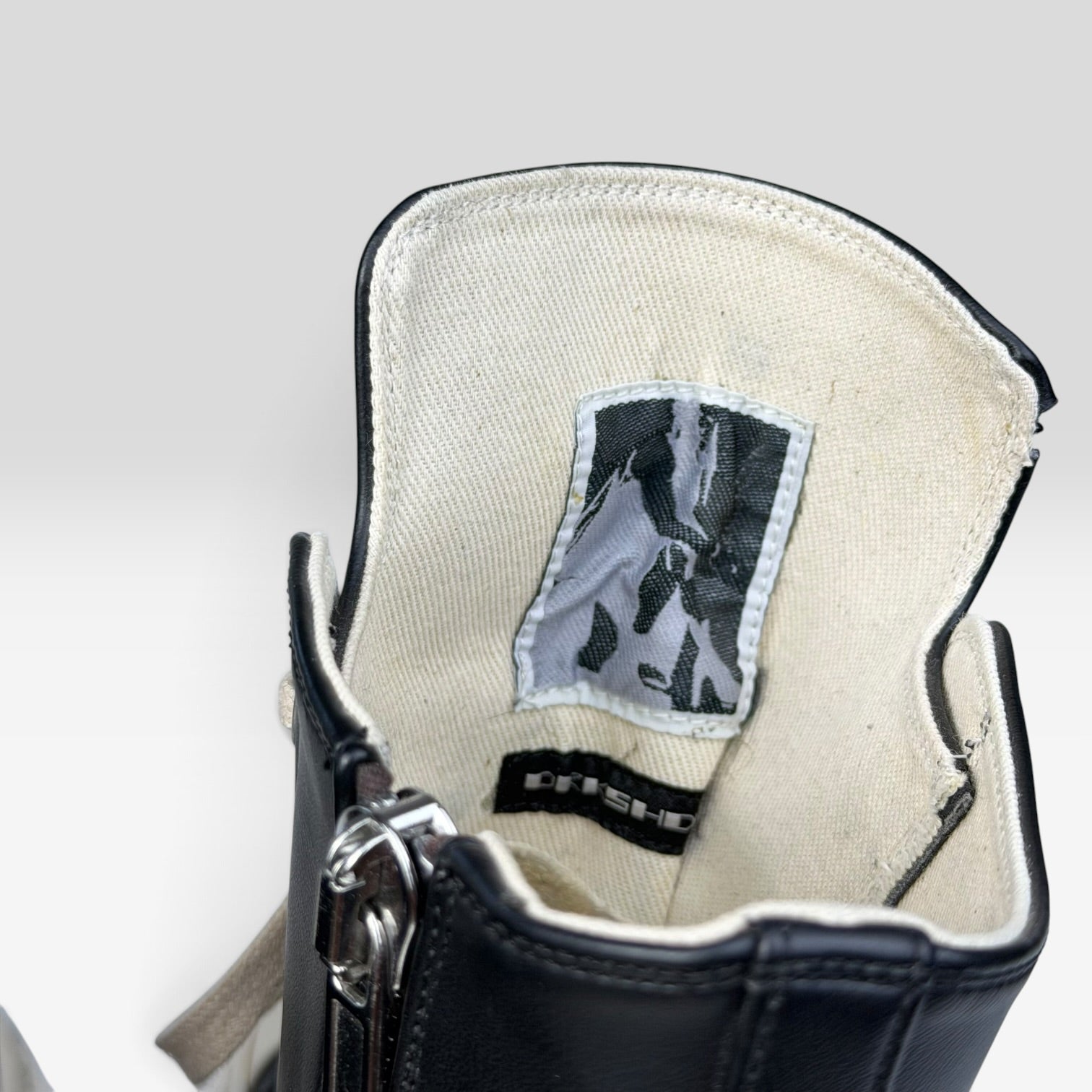 Rick Owens DRKSHDW Abstract Ramones High Vegan Leather
