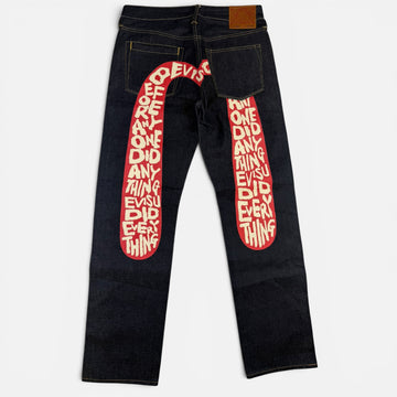Evisu "Before Anyone Did Anything" Daicock Japanese Denim Red