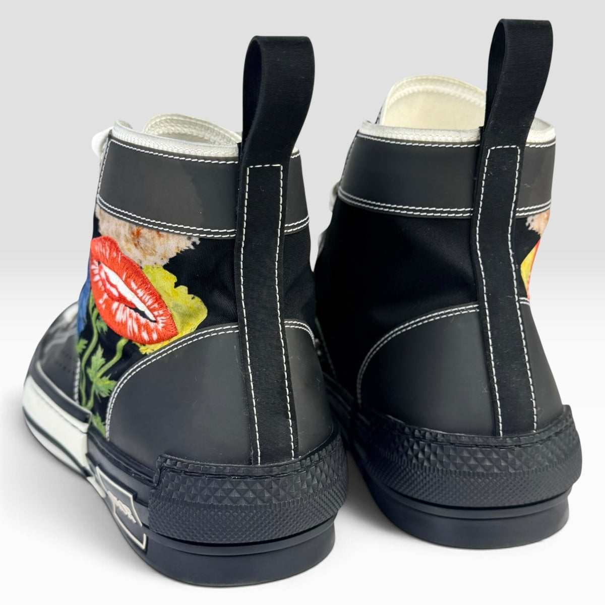 Dior B23 High-Top Raymond Pettibon "Lip Flower"