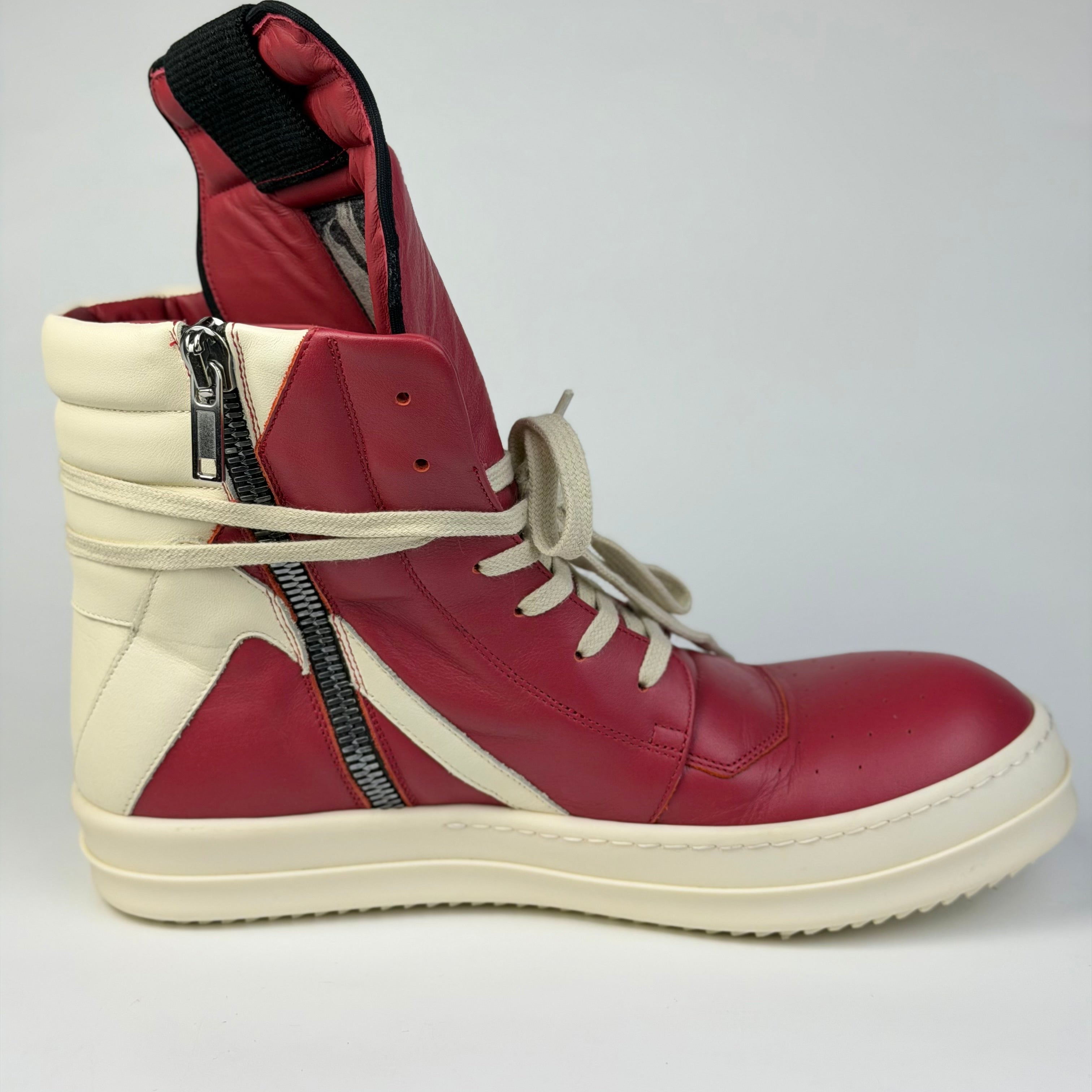 Rick Owens Geobasket Cardinal Red/Milk SS24 LIDO