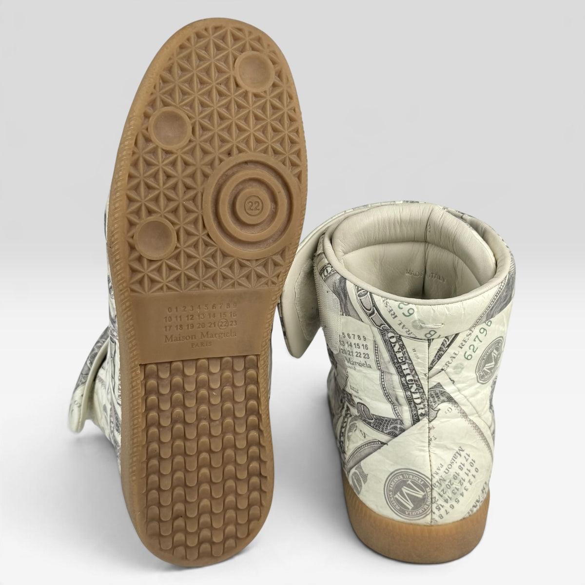 Maison Margiela Future High-Top Dollar Bill