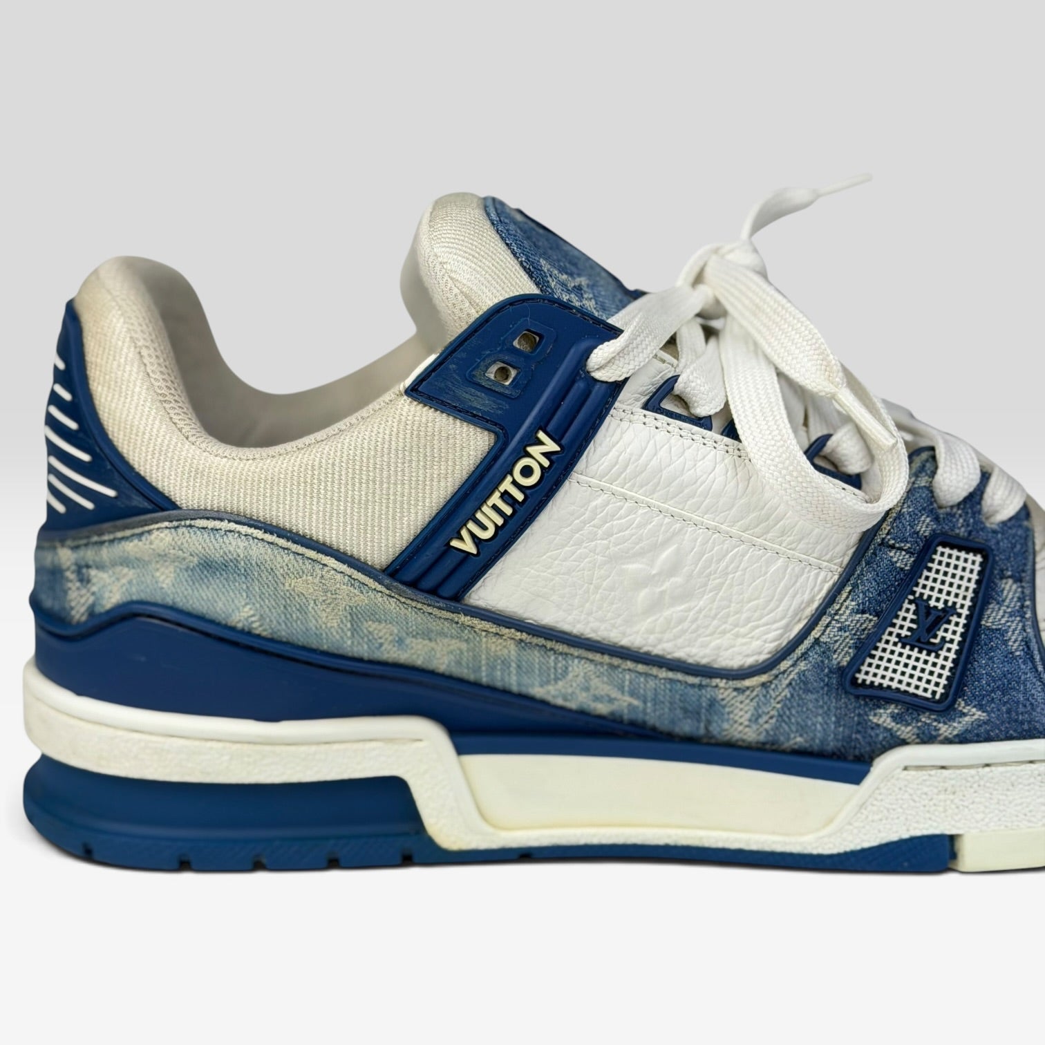 Louis Vuitton LV Trainer Sneaker Denim Monogram