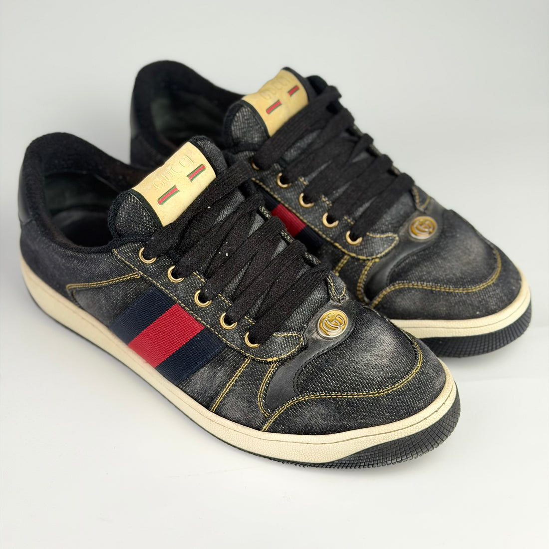 Gucci sneakers denim – autentici, verificați | VSTEALS