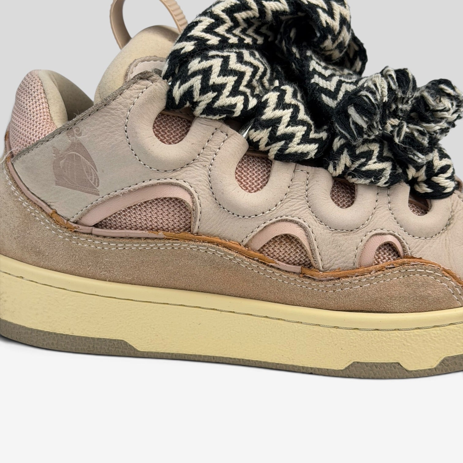 Lanvin Curb Pink Sneakers