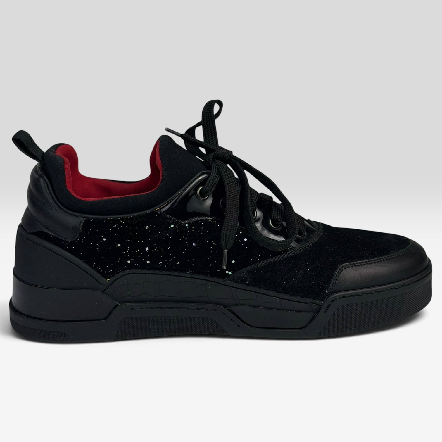 Christian Louboutin Aurelien Low-Top Black Glitter