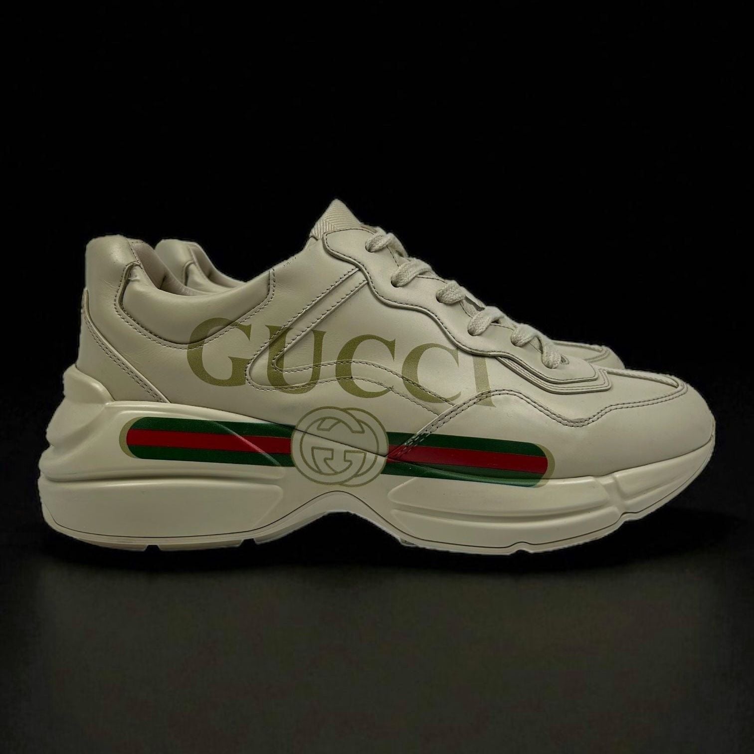 Gucci Rhyton Leather Sneakers