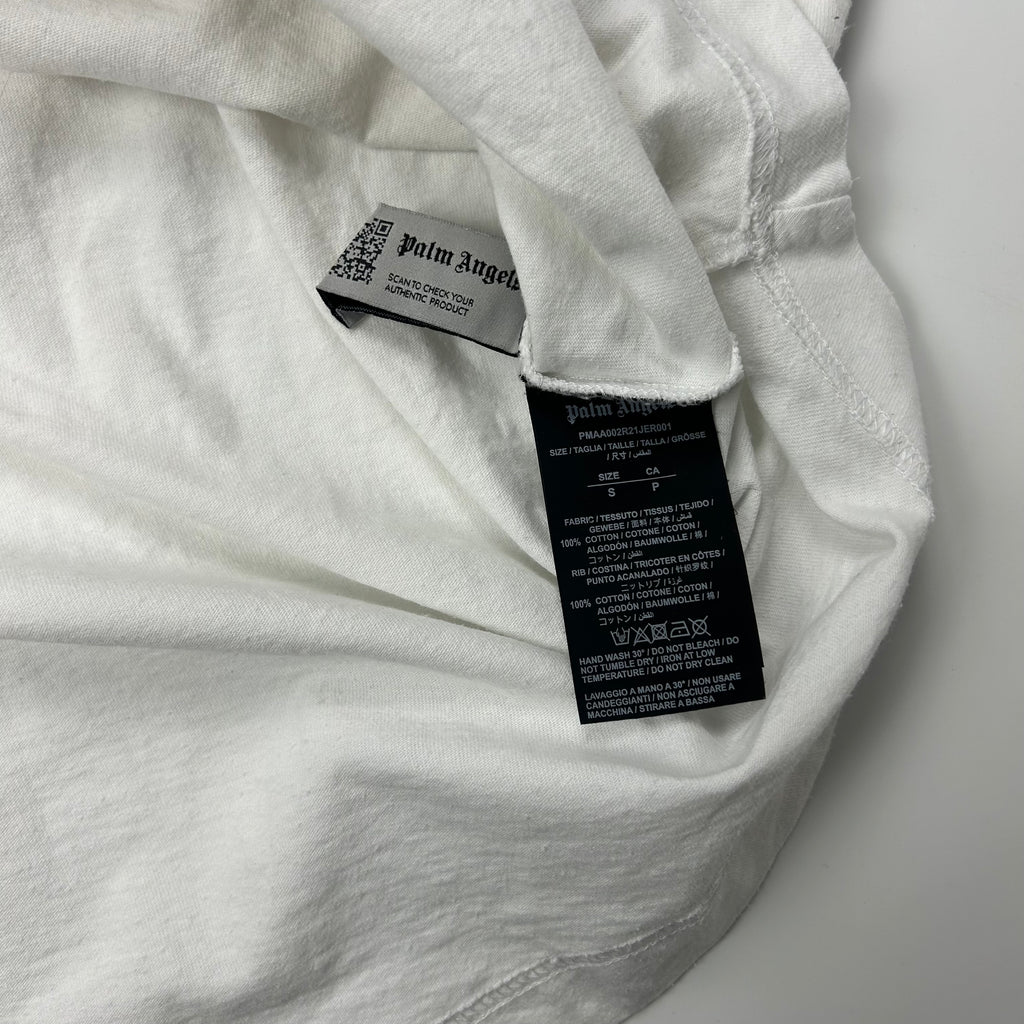 Palm Angels White Logo T-shirt
