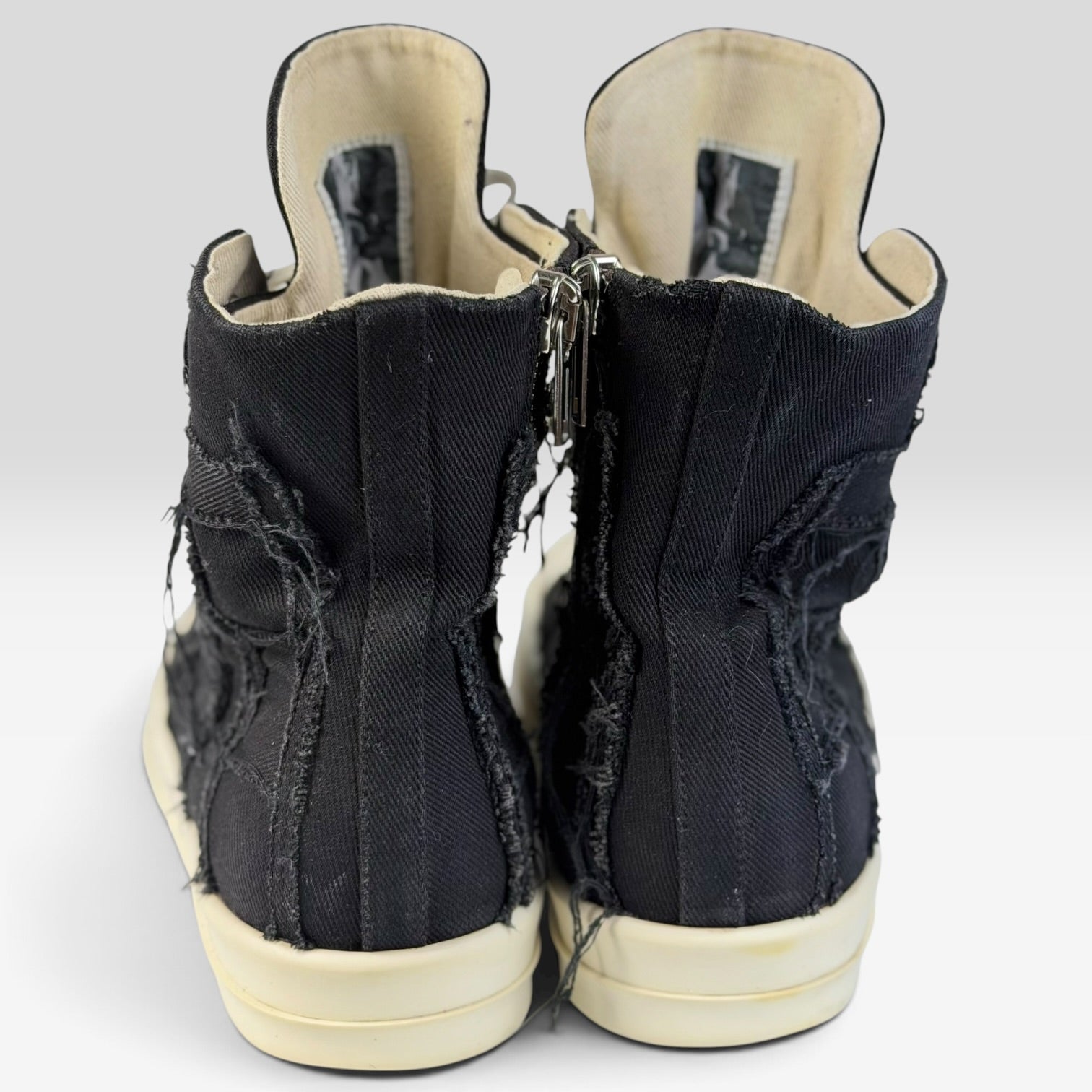 Rick Owens DRKSHDW Ramones High Slashed Black/Milk