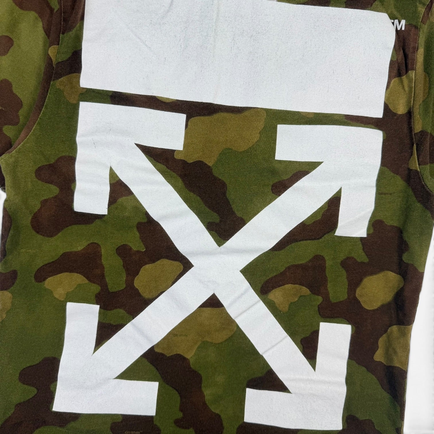 Off-White Camouflage T-Shirt Green