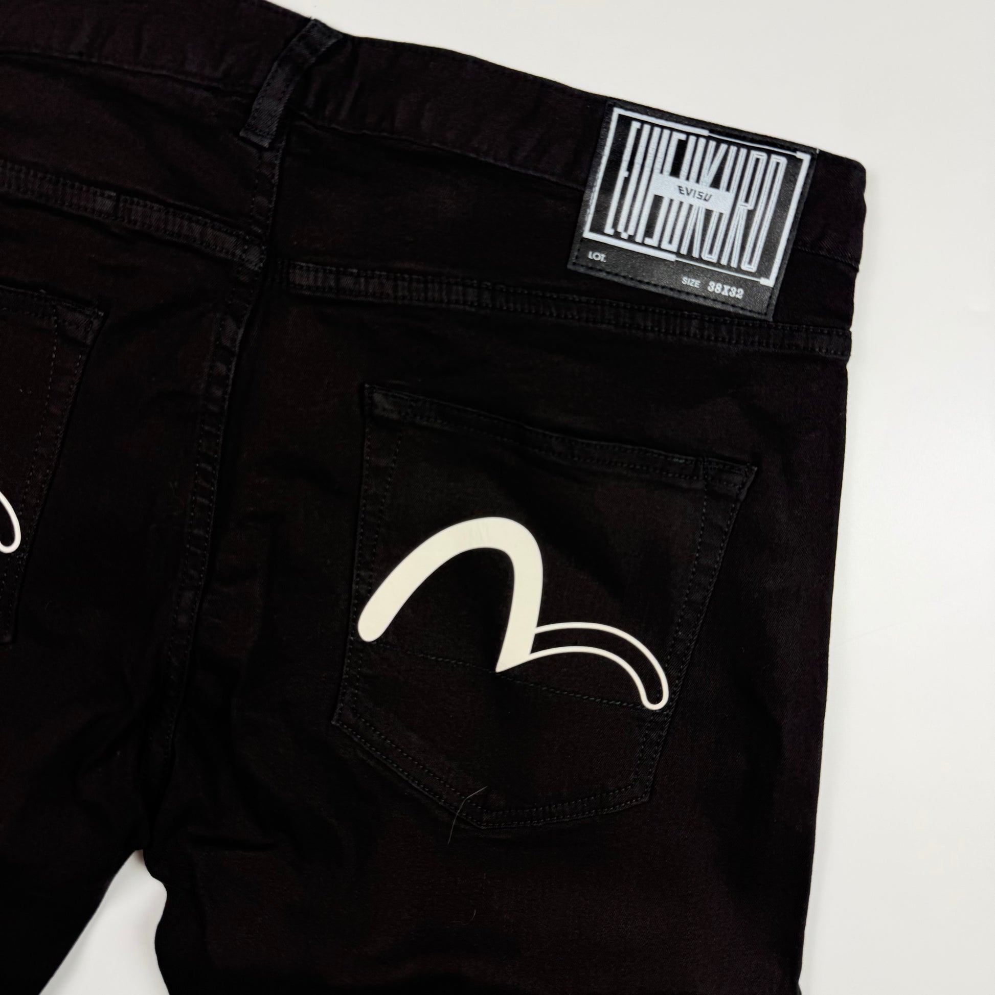 Evisu Kuro Seagull Pocket Jeans