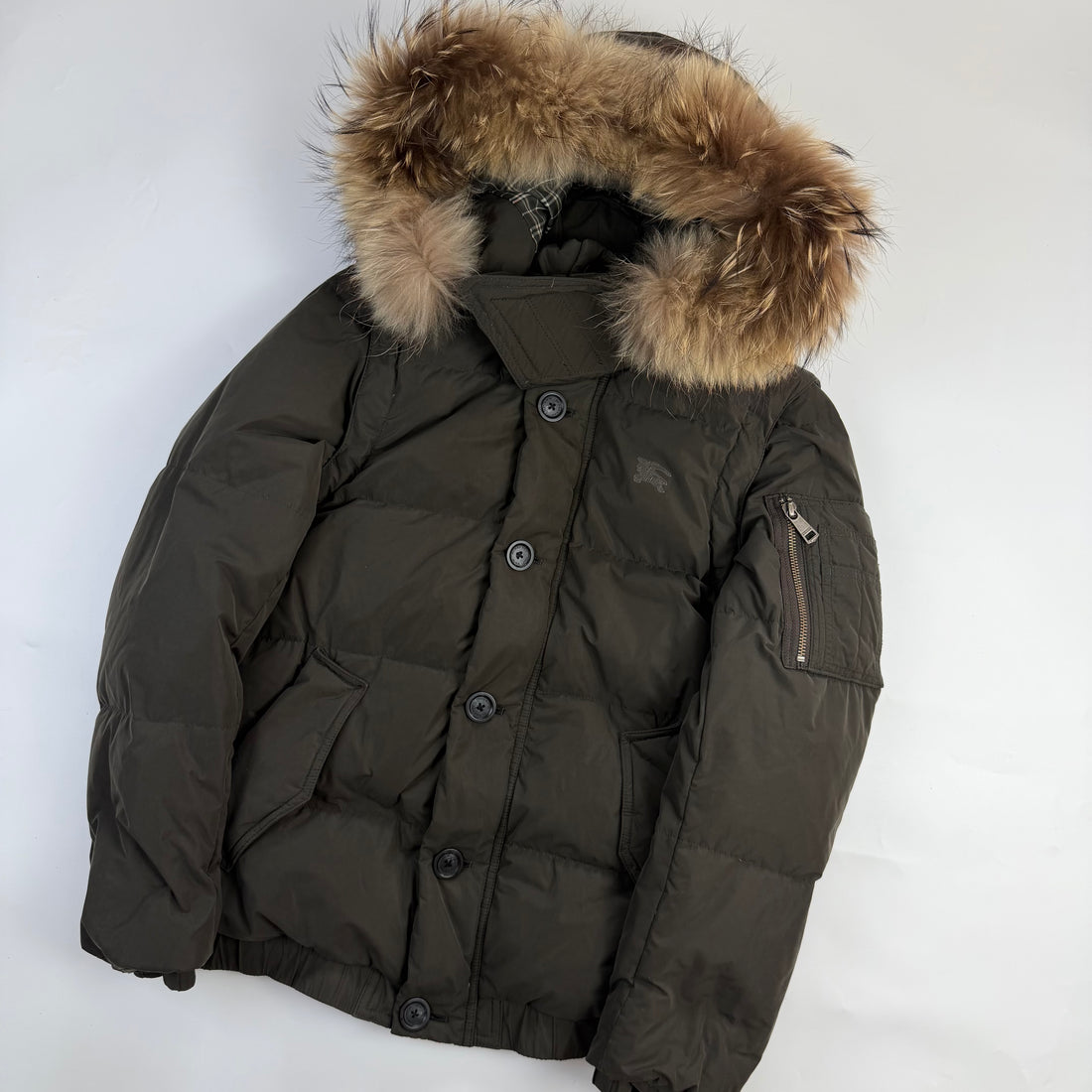 Burberry Black Label Down Puffer Jacket Khaki