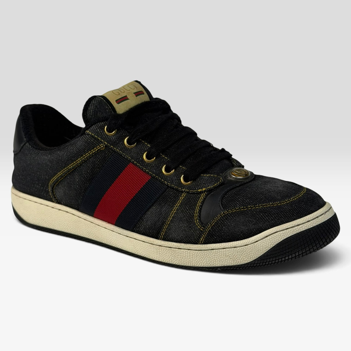 Gucci Screener Denim Sneakers