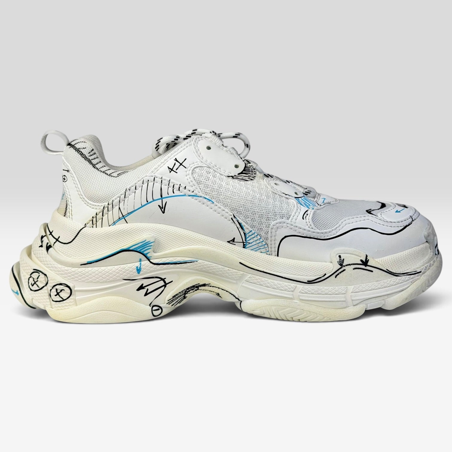 Balenciaga Triple S White Sketch | Sneakers Balenciaga